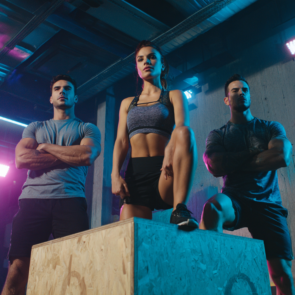 Happy Romanian adults of various ages celebrating their fitness achievements together in a supportive group environment